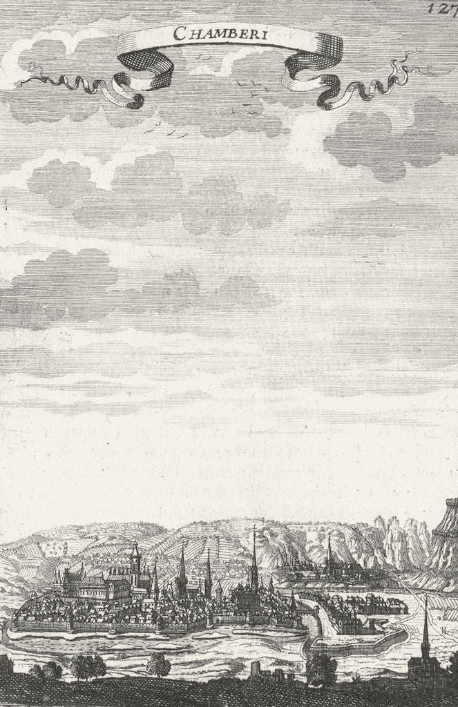 FRANCE. De. Chambery. Mallet 1683 old antique vintage print picture
